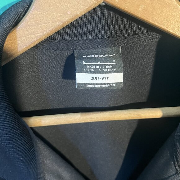 Nike Golf Dri-Fit Polo Shirt Men’s Large Black Nerium Embroidered Logo Corporate - Picture 2 of 5